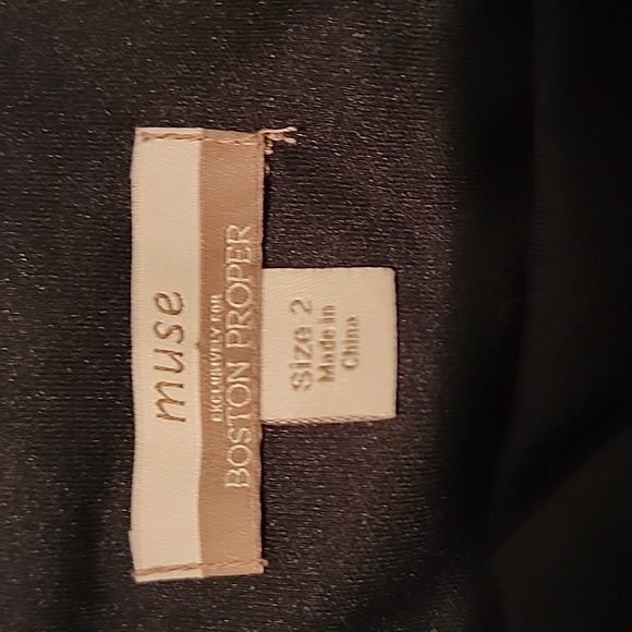 MUSE EXCLUSIVELY FOR BOSTON PROPER SLEEVELESS DRESS W/ TURQUOISE & RED BEADS - Picture 5 of 6